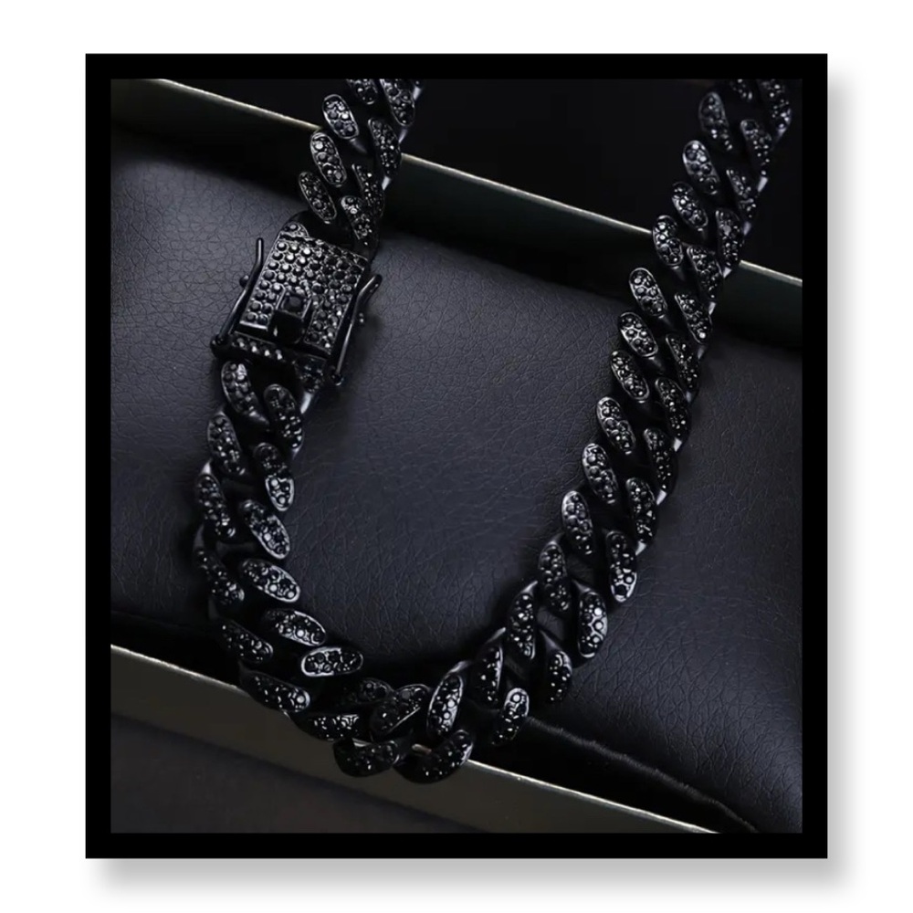 Men's Sparkling Rhinestone Hip Hop Necklace